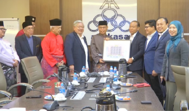 Kunjungan rasmi delegasi dari Kemboja yang diwakili Ketua Setiausaha Kementerian Luar Negeri Kemboja Sman Manan yang juga Timbalan Pengerusi Persatuan Takaful Amanah Kemboja (CATA) di ANGKASA