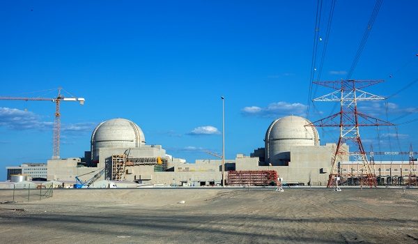 (FILES) A handout picture obtained from the media office of the Barakah Nuclear Power Plant on February 13, 2020, shows a view of the power plant in the western Al Dhafra Region -formerly know as the Gharbiya region- of Abu Dhabi on the Gulf coastline about 50 kilometres west of Ruwais. A fire broke out following a drone strike on a nuclear power plant in the emirate of Abu Dhabi on May 17, 2026, authorities said, reporting no injuries or impact on radiation levels. "Authorities in Abu Dhabi responded to a fire incident that broke out in an electrical generator outside the inner perimeter of the Barakah Nuclear Power Plant in the Al Dhafra Region, caused by a drone strike," the Abu Dhabi Media Office wrote in a social media post. (Photo by Barakah Nuclear Power Plant / AFP) / RESTRICTED TO EDITORIAL USE - MANDATORY CREDIT "AFP PHOTO /Barakah Nuclear Power Plant" - NO MARKETING - NO ADVERTISING CAMPAIGNS - DISTRIBUTED AS A SERVICE TO CLIENTS