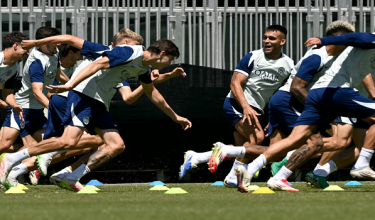 Sesi latian Inter Milan di Los Angeles / AFP