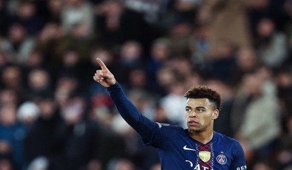 Pemain tengah PSG, Desire Doe jadi inspiras PSG tewaskan Monaco pada 'Play-off' pertama menetang Monaco /AFP