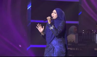 Siti Nordiana menampilkan persembahan bertenaga pada Konsert Suara 34 Zon Selatan malam tadi