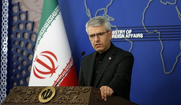 TEHRAN, IRAN - MAY 4: Spokesperson for the Ministry of Foreign Affairs of Iran Esmail Baghaei attends a press conference at Ministry of Foreign Affairs in Tehran, Iran on May 4, 2026. Fatemeh Bahrami / AnadoluNo Use USA No use UK No use Canada No use France No use Japan No use Italy No use Australia No use Spain No use Belgium No use Korea No use South Africa No use Hong Kong No use New Zealand No use Turkey