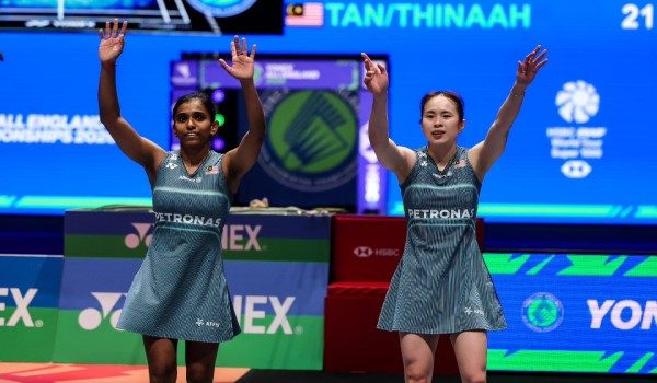 Beregu wanita nombor satu negara Pearly Tan-M. Thinaah terpaksa menarik diri daripa Malaysia Masters 2026 - Foto BAM
