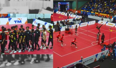 Malaysia mengesahkan slot ke pentas akhir acara regu berpasukan Kejohanan Sepak Takraw Piala Asia 2025 selepas menundukkan India 2-0 / Foto RTM