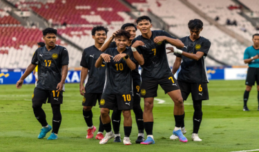 Aksi kemenangan skuad bola sepak bawah 23 tahun negara dalam perlawanan kedua kempen Kejohanan Piala ASEAN B-23 2025 menentang Brunei Darussalam di Stadium Gelora Bung Karno, di Jakarta / Foto Bernama