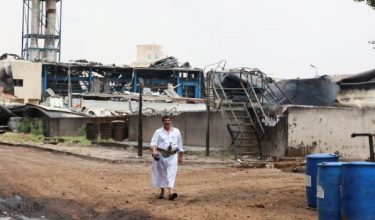 Keadaan stesen janakuasa Haziz di Yaman yang diserang Israel/Foto Reuters