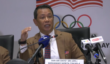 Presiden Majlis Olimpik Malaysia (MOM), Tan Sri Mohamad Norza Zakaria/Foto RTM