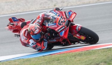 Bagnaia mencatat masa terpantas 1 minit 52.303 saat pada sesi kelayakan di Litar Brno - AFP