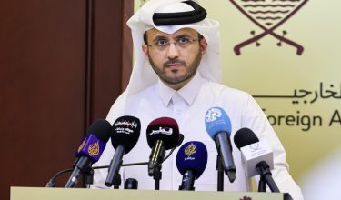 Jurucakap Kementerian Luar Qatar, Majed al-Ansari. Foto- AFP