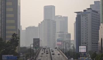 Keadaan jerebu di Kuala Lumpur pada 14 September/ BERNAMA