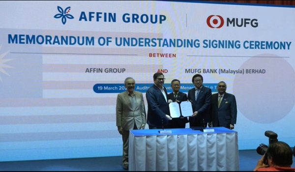 Majlis pemeteraian MoU  antara Affin Bank dengan MUFG Bank / RTM