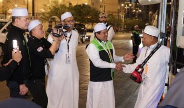 Jemaah haji Malaysia yang tiba di Hotel Anwar Al-Madinah Movenpick/Foto RTM