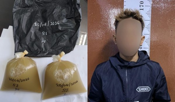 Suspek 32 tahun miliki kes jenayah lampau dan positif dadah/Foto Polis Ketum