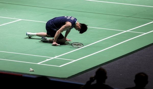 Leong Jun Hao tewas dengan keputusan 19-21 dan 21-23 Foto BERNAMA