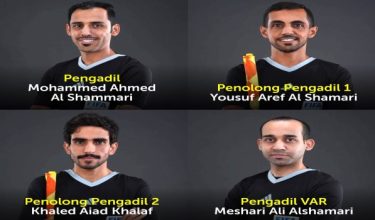 Empat pegawai perlawanan dari Qatar yang dilantik bagi mengadili perlawanan akhir Piala Malaysia 2025-2026 antara Johor Darul Ta'zim (JDT) dan Kuching City FC - Foto FAM