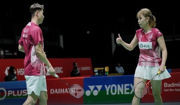 Pasangan beregu campuran profesional negara Goh Soon Huat dan Lai Shevon Jemie mara ke pusingan 16 terbaik Kejohanan Malaysia Masters 2026 - Foto BAM