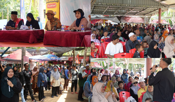 Acara seloka bersahut di dewan utama Pulau Seri Tanjung