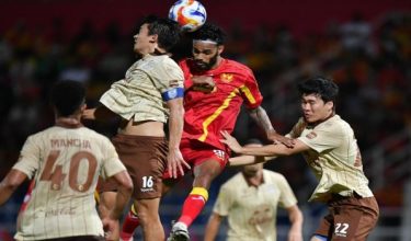 Antara aksi perlawanan akhir pertama Selangor FC menentang Buriram United di Stadium MBPJ - Foto SPORTFIVE