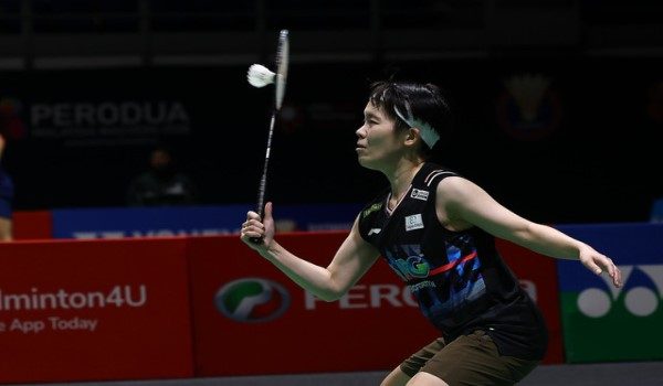 Goh Jin Wei mencatat kemenangan sulung ke atas Busanan Ongbamrungphan 21-6, 16-21, 21-10 dalam tempoh 51 minit. - Foto BERNAMA