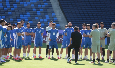Pemain kebangsaan Iran mengadakan sesi latihan di Los Angeles