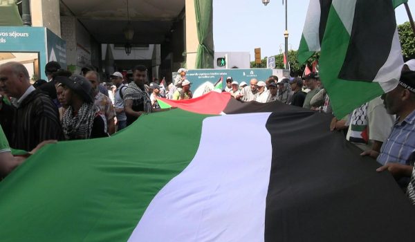 Puluhan ribu rakyat Maghribi tunjuk perasaan, tuntut gencatan senjata di Gaza/ AFP
