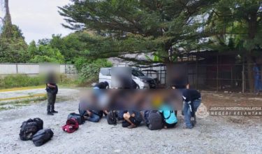 Ops Serkap JIM Kelantan berjaya menahan 28 individu termasuk dalang sindiket penyeludupan PATI di Wakaf Che Yeh/Foto JIM Kelantan