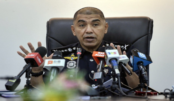 Ketua Pasukan Anti Pengubahan Wang Haram (AMLA) Bukit Aman, Datuk Muhammed Hasbullah Ali pada sidang media mengenai kejayaan tangkapan dan rampasan kes Op Northern Star di Menara KPJ, Kuala Lumpur / Foto Bernama