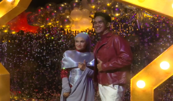 Mas Idayu (kiri) dan pendatang baharu berbakat, Farez Adnan (kanan) / Foto RTM