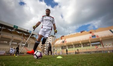 Pemain bola sepak Palestin, Ibrahim Madi, /Foto Al Jazeera.