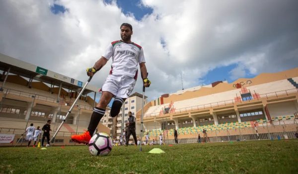 Pemain bola sepak Palestin, Ibrahim Madi, /Foto Al Jazeera.