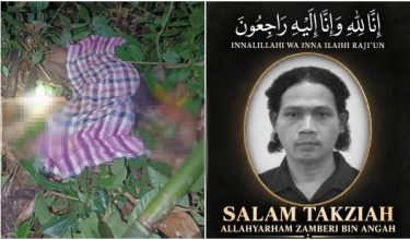 Mangsa ditemukan di rumpun buluh berhampiran jalan balak, 200 meter dari lokasi serangan harimau belang/Foto Facebook Datuk Zolkafly Harun
