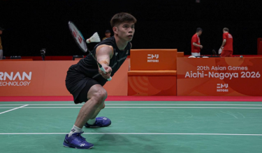 Pemain badminton kebangsaan Leong Jun Hao/ BERNAMA