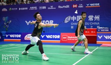 Sze Fei-Izzuddin  mencatat kemenangan straight set 21-14,21-24-22 dalam masa 43 minit/Foto Facebook BAM
