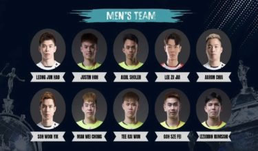 Barisan skuad Piala Thomas lelaki yang turut dibarisi pemain prodesional, Lee Zii Jia/Foto BAM