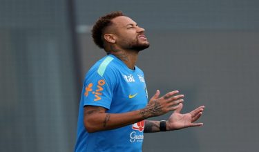 Soccer Football - FIFA World Cup 2026 - Brazil Training - Columbia Park Training Facility, Morristown, New Jersey, U.S. - June 22, 2026 Brazil's Neymar Jr. during training IMAGN IMAGES via Reuters/Vincent Carchietta