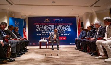 YAB Perdana Menteri, Dato' Seri Anwar Ibrahim menyaksikan pertukaran memorandum persefahaman antara Bank Rakyat dan Alibaba Group bersama Lenove semasa program Bank Rakyat Bizmatch di Shanghai, China. 22 September 2026. AFIQ HAMBALI/Pejabat Perdana Menteri.

NO SALES; NO ARCHIVE; RESTRICTED TO EDITORIAL USE ONLY. NOTE TO EDITORS: These handout photographs are provided solely for editorial reporting purposes and may be used only for the contemporaneous illustration of the events, subjects, individuals depicted, or facts referenced in the accompanying caption. Any further reuse may require additional permission. The photographs may not be archived, stored, retained, or otherwise kept for future use beyond the permitted contemporaneous editorial use. Any subsequent use, reproduction, publication, distribution, or archival retention requires prior permission. MANDATORY CREDIT - Afiq Hambali/ Prime Minister’s Office of Malaysia.