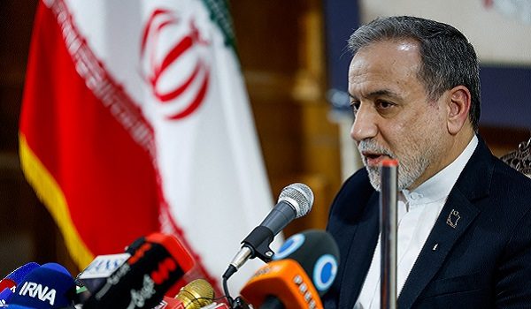Iran's Foreign Minister Abbas Araqchi attends a press conference at the Iranian embassy in New Delhi, India, May 15, 2026. REUTERS/Adnan Abidi