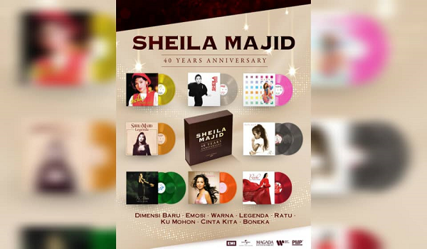 Koleksi lapan album Datuk Sheila Majid dalam format vinyl edisi terhad dilancarkan khas buat peminat setia, meraikan 40 tahun perjalanan seninya.