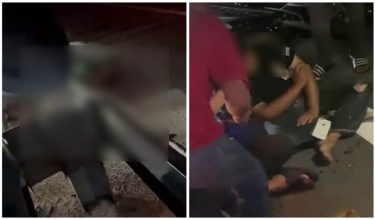 Tangkap layar video tular di media sosial