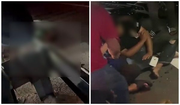 Tangkap layar video tular di media sosial