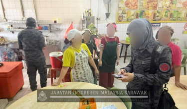 Foto Facebook Jabatan Imigresen Malaysia (JIM) Sarawak