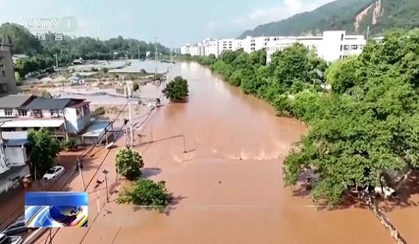 Keadaan banjir di Chongqing/ REUTERS