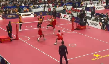 Malaysia menepati ramalan mara ke pentas akhir acara berpasukan selepas mengetepikan Indonesia pada aksi separuh akhir kejohanan Piala Dunia Sepak Takraw 2024 di Stadium Titiwangsa