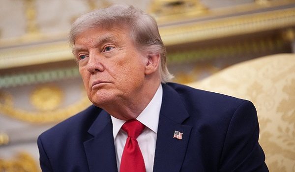 WASHINGTON, DC - JUNE 24: U.S. President Donald Trump attends a meeting with NATO Secretary-General Mark Rutte in the Oval Office of the White House on June 24, 2026 in Washington, DC. Secretary-General Mark Rutte is meeting with the President before the annual NATO summit next month and as the Pentagon does a six-month review of American forces in Europe.   Andrew Harnik/Getty Images/AFP (Photo by Andrew Harnik / GETTY IMAGES NORTH AMERICA / Getty Images via AFP)