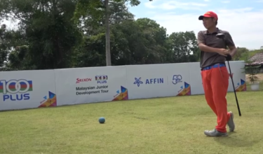 Connor Axel, Jamie Tan kekal pendahulu sirkit kedua golf pembangunan 100plus srixon 2025 / Foto RTM