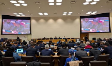Menteri Luar Datuk Seri Mohamad Hasan menyampaikan intervensi Malaysia pada Mesyuarat Penyelarasan Tahunan Menteri-Menteri Luar Pertubuhan Kerjasama Islam (OIC) di Bilik Persidangan 3, Ibu Pejabat PBB, New York/ BERNAMA