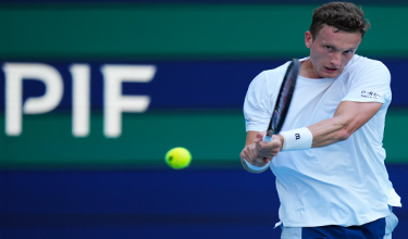 Jiri Lehecka akan bertemu Arthur Fils dalam aksi separuh akhir Terbuka Miami./AFP