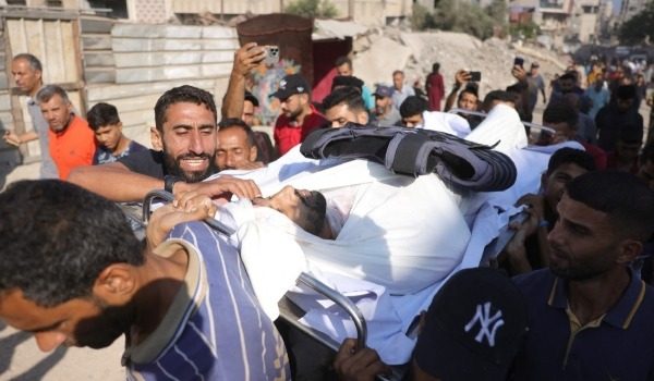 Salah seorang korban serangan rejim Zionis Israel ke atas Palestin/ AFP