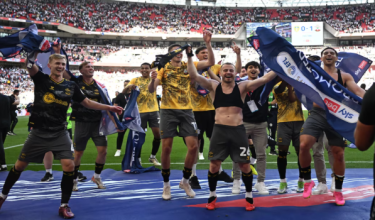 Para pemain Southampton meraikan kejayaan mara ke Liga Perdana Inggeris (EPL) musim depan/Foto Reuters