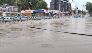 Keadaan banjir di Kangar